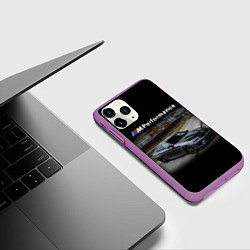 Чехол iPhone 11 Pro матовый BMW Z, цвет: 3D-фиолетовый — фото 2