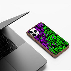 Чехол iPhone 11 Pro матовый UNDERTALE, цвет: 3D-коричневый — фото 2