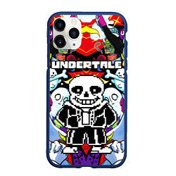 Чехол iPhone 11 Pro матовый UNDERTALE, цвет: 3D-тёмно-синий