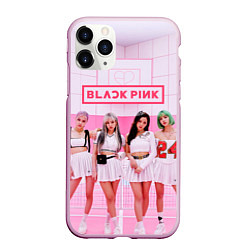 Чехол iPhone 11 Pro матовый BLACKPINK, цвет: 3D-розовый