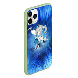 Чехол iPhone 11 Pro матовый Барбара Genshin Impact, цвет: 3D-салатовый — фото 2