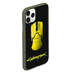 Чехол iPhone 11 Pro матовый Cyberpunk 2077, цвет: 3D-темно-зеленый — фото 2