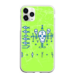 Чехол iPhone 11 Pro матовый Voodoo Boys Gang CP 2077, цвет: 3D-белый