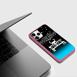 Чехол iPhone 11 Pro матовый HOLLOW KNIGHT, цвет: 3D-малиновый — фото 2