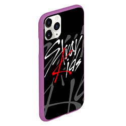 Чехол iPhone 11 Pro матовый STRAY KIDS, цвет: 3D-фиолетовый — фото 2