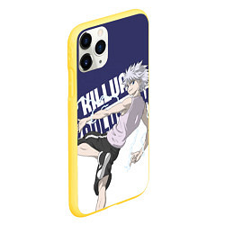 Чехол iPhone 11 Pro матовый Киллуа Золдик, цвет: 3D-желтый — фото 2
