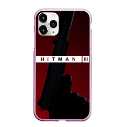 Чехол iPhone 11 Pro матовый Hitman III, цвет: 3D-розовый