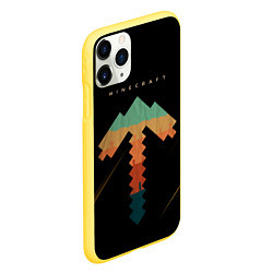 Чехол iPhone 11 Pro матовый Minecraft, цвет: 3D-желтый — фото 2