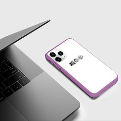 Чехол iPhone 11 Pro матовый DEMON SLAYER, цвет: 3D-фиолетовый — фото 2