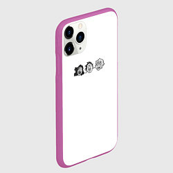 Чехол iPhone 11 Pro матовый DEMON SLAYER, цвет: 3D-фиолетовый — фото 2