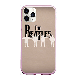 Чехол iPhone 11 Pro матовый The Beatles, цвет: 3D-розовый