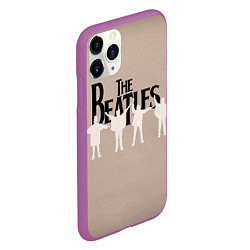 Чехол iPhone 11 Pro матовый The Beatles, цвет: 3D-фиолетовый — фото 2