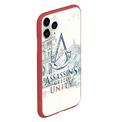 Чехол iPhone 11 Pro матовый Assassin’s Creed Unity, цвет: 3D-красный — фото 2