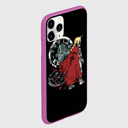 Чехол iPhone 11 Pro матовый Стальной Алхимик, цвет: 3D-фиолетовый — фото 2