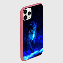Чехол iPhone 11 Pro матовый Dark Wolf, цвет: 3D-малиновый — фото 2