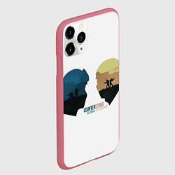 Чехол iPhone 11 Pro матовый Counter strike, цвет: 3D-малиновый — фото 2