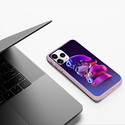 Чехол iPhone 11 Pro матовый ГЕНЕРАЛ ГАВС - BRAWL STARS, цвет: 3D-розовый — фото 2