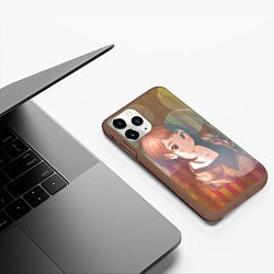 Чехол iPhone 11 Pro матовый Урарака Очако, цвет: 3D-коричневый — фото 2