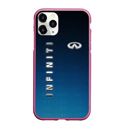 Чехол iPhone 11 Pro матовый INFINITI, цвет: 3D-малиновый