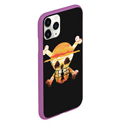Чехол iPhone 11 Pro матовый One piece, цвет: 3D-фиолетовый — фото 2