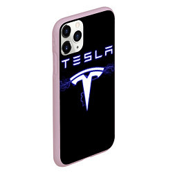 Чехол iPhone 11 Pro матовый TESLA, цвет: 3D-розовый — фото 2