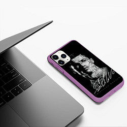 Чехол iPhone 11 Pro матовый Кристиано Рональдо автограф, цвет: 3D-фиолетовый — фото 2