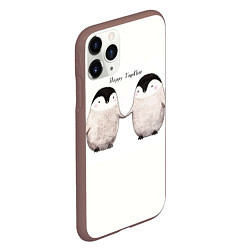Чехол iPhone 11 Pro матовый Любовь, цвет: 3D-коричневый — фото 2