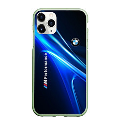 Чехол iPhone 11 Pro матовый BMW, цвет: 3D-салатовый