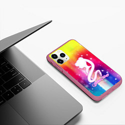 Чехол iPhone 11 Pro матовый Sailor Moon, цвет: 3D-малиновый — фото 2