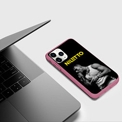 Чехол iPhone 11 Pro матовый НИЛЕТТО, цвет: 3D-малиновый — фото 2