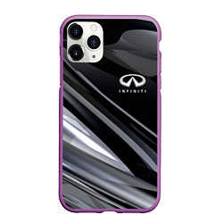 Чехол iPhone 11 Pro матовый Infiniti, цвет: 3D-фиолетовый