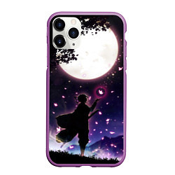 Чехол iPhone 11 Pro матовый Шинобу Кочо Клинок демонов, цвет: 3D-фиолетовый