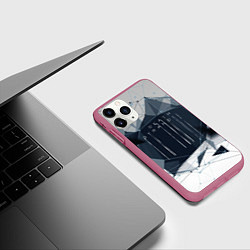 Чехол iPhone 11 Pro матовый DEATH STRANDING, цвет: 3D-малиновый — фото 2