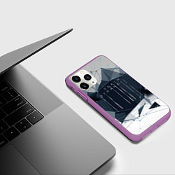 Чехол iPhone 11 Pro матовый DEATH STRANDING, цвет: 3D-фиолетовый — фото 2