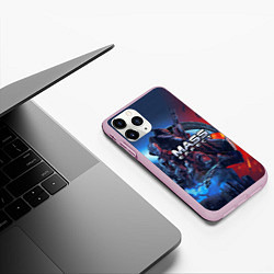 Чехол iPhone 11 Pro матовый Mass EFFECT Legendary ed, цвет: 3D-розовый — фото 2