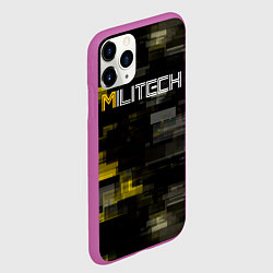 Чехол iPhone 11 Pro матовый MILITECH камуфляж Cyberpunk 2077, цвет: 3D-фиолетовый — фото 2
