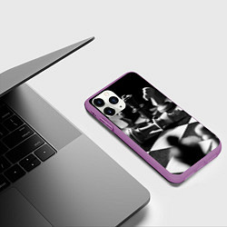 Чехол iPhone 11 Pro матовый Шахматы фигуры доска ход мат, цвет: 3D-фиолетовый — фото 2
