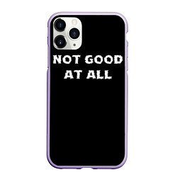 Чехол iPhone 11 Pro матовый Not Good At all, цвет: 3D-светло-сиреневый