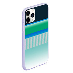 Чехол iPhone 11 Pro матовый Sea color, цвет: 3D-светло-сиреневый — фото 2