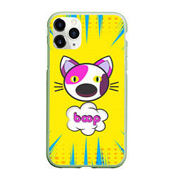 Чехол iPhone 11 Pro матовый PoP CaT BooP, цвет: 3D-салатовый