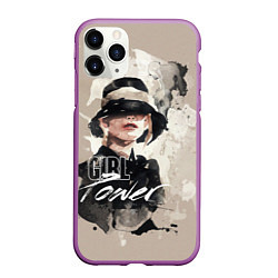 Чехол iPhone 11 Pro матовый Girl Power, цвет: 3D-фиолетовый