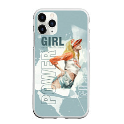 Чехол iPhone 11 Pro матовый Girl Power, цвет: 3D-белый