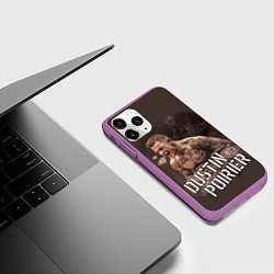 Чехол iPhone 11 Pro матовый ДАСТИН ПОРЬЕ, цвет: 3D-фиолетовый — фото 2