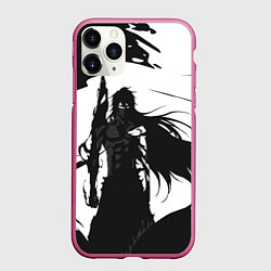 Чехол iPhone 11 Pro матовый Bleach Блич, цвет: 3D-малиновый