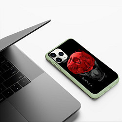 Чехол iPhone 11 Pro матовый Тетрадь смерти, цвет: 3D-салатовый — фото 2