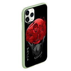 Чехол iPhone 11 Pro матовый Тетрадь смерти, цвет: 3D-салатовый — фото 2