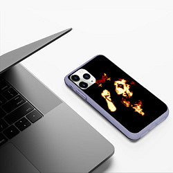 Чехол iPhone 11 Pro матовый Mayhem, цвет: 3D-светло-сиреневый — фото 2