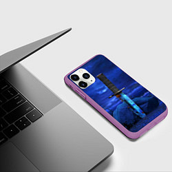 Чехол iPhone 11 Pro матовый КС ГО, цвет: 3D-фиолетовый — фото 2