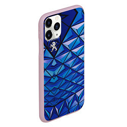 Чехол iPhone 11 Pro матовый Peugeot, цвет: 3D-розовый — фото 2