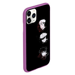 Чехол iPhone 11 Pro матовый Jujutsu Kaisen, цвет: 3D-фиолетовый — фото 2